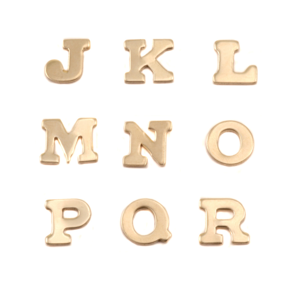 Charms & Solderable Accents Brass Letters Q